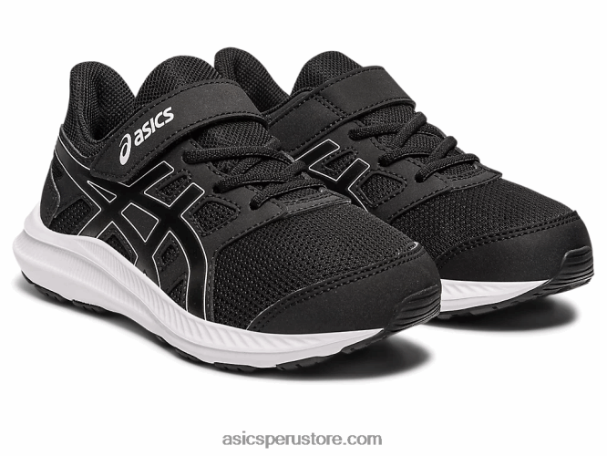 RPVB4262 blanco negro Asics sacudida 4 preescolar