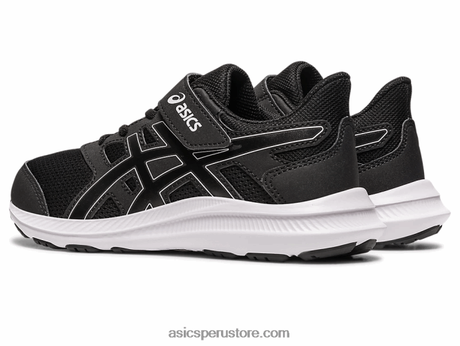 RPVB4262 blanco negro Asics sacudida 4 preescolar