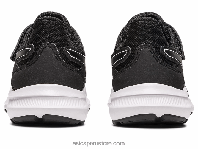RPVB4262 blanco negro Asics sacudida 4 preescolar