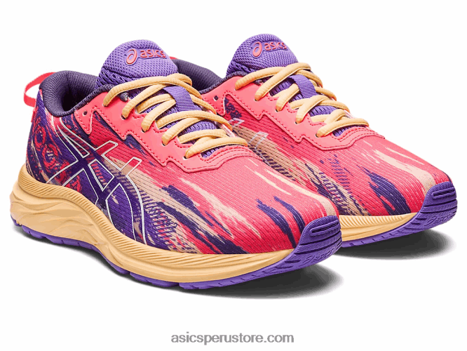 RPVB4269 coral resplandeciente/blanco Asics escuela primaria gel-noosa tri 13