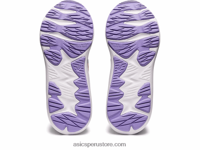 RPVB4274 negro/papaya Asics sacudida 4 preescolar