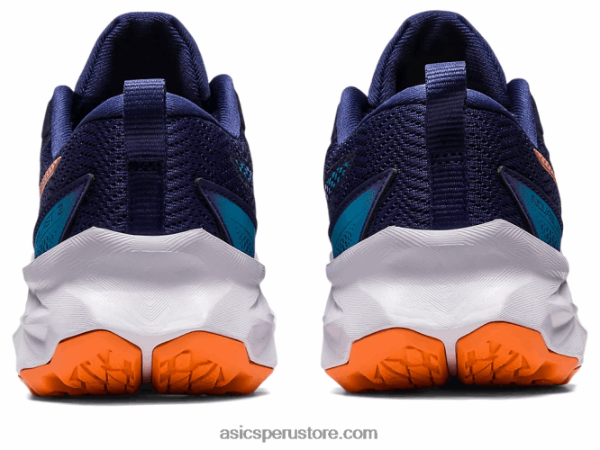 RPVB4277 azul índigo/melocotón sol Asics escuela primaria novablast 2