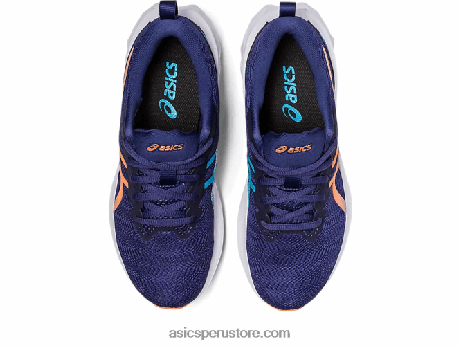 RPVB4277 azul índigo/melocotón sol Asics escuela primaria novablast 2