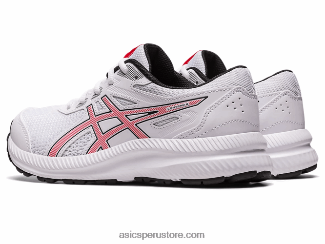 RPVB4281 blanco/rojo eléctrico Asics competir 8 grado de la escuela