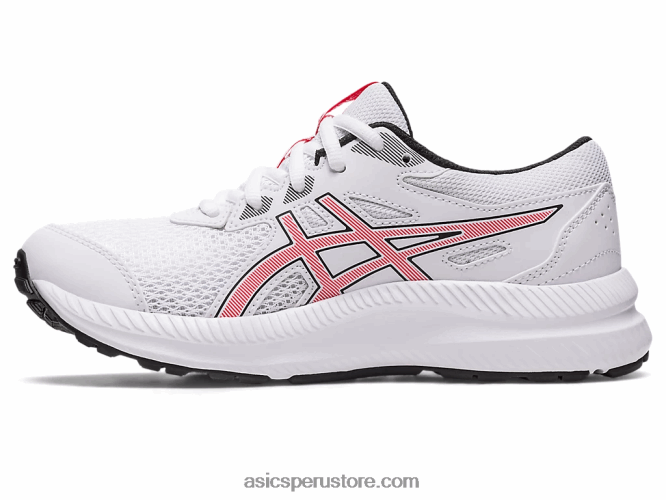 RPVB4281 blanco/rojo eléctrico Asics competir 8 grado de la escuela