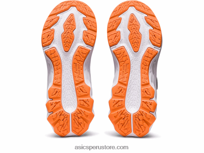 RPVB4283 azul índigo/melocotón sol Asics preescolar novablast 2