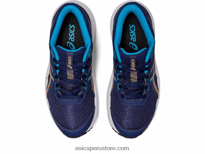 RPVB4286 azul índigo/melocotón sol Asics competir 8 grado de la escuela