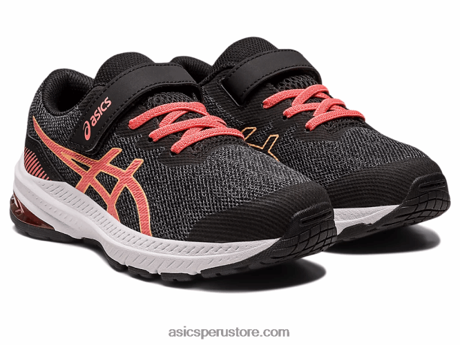 RPVB4296 negro/papaya Asics gt-1000 11 preescolar