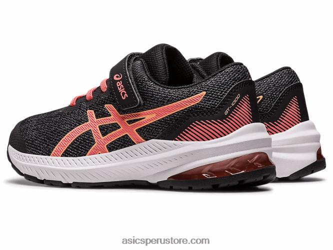 RPVB4296 negro/papaya Asics gt-1000 11 preescolar