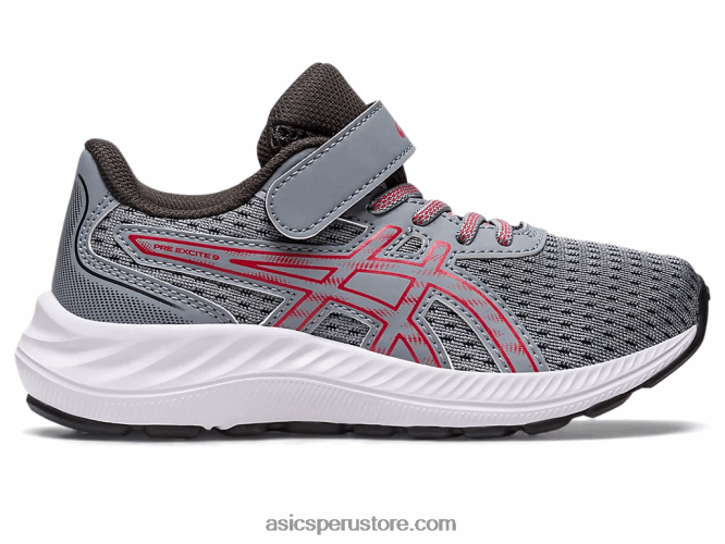 RPVB4298 yeso/rojo eléctrico Asics preexcite 9 preescolar