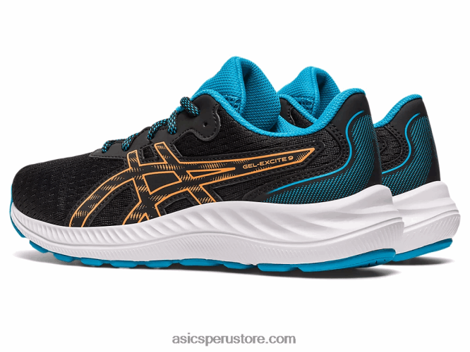 RPVB4307 melocotón negro/sol Asics gel-excite 9 grado escuela