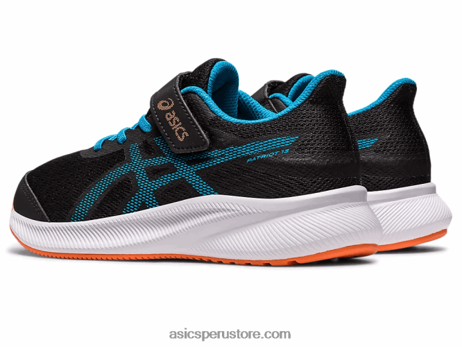 RPVB4308 negro/azul isla Asics preescolar patriota 13