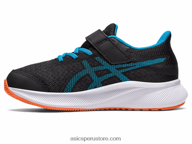 RPVB4308 negro/azul isla Asics preescolar patriota 13