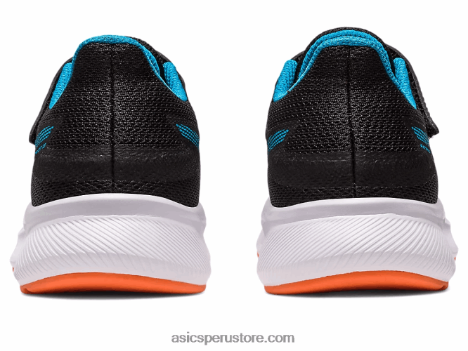 RPVB4308 negro/azul isla Asics preescolar patriota 13