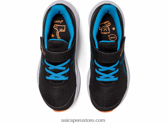 RPVB4308 negro/azul isla Asics preescolar patriota 13