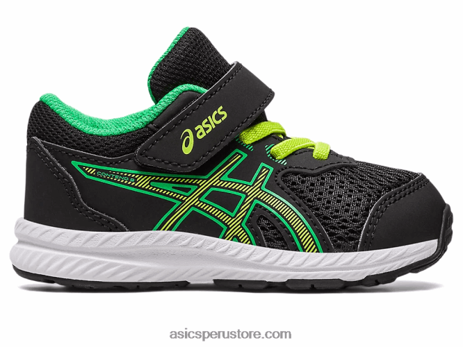 RPVB4316 ralladura de lima/negra Asics competir 8 tamaño del niño