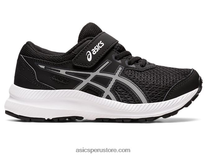 RPVB4330 blanco negro Asics contend 8 preescolar