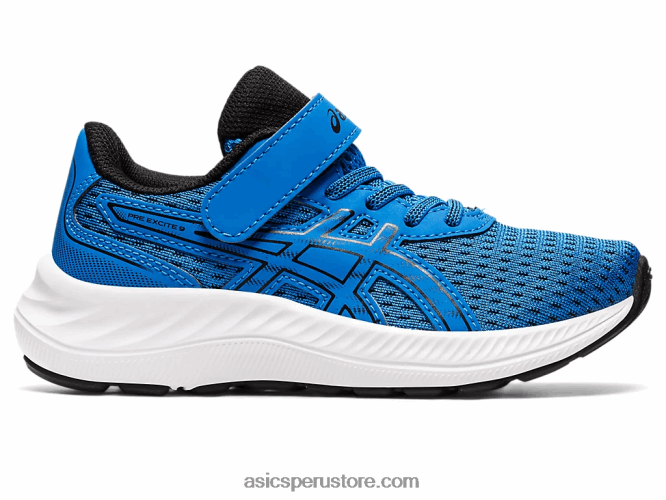 RPVB4339 azul eléctrico/negro Asics preexcite 9 preescolar