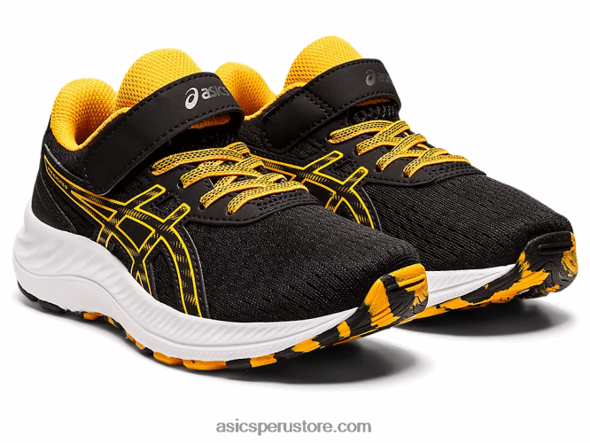 RPVB4344 negro/ámbar Asics preexcite 9 preescolar