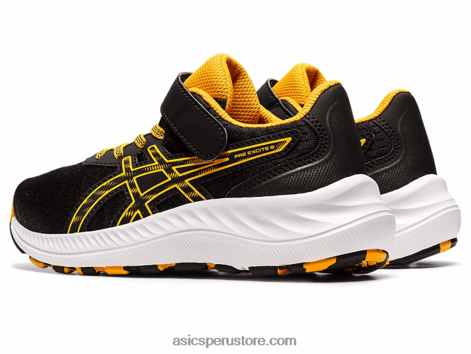 RPVB4344 negro/ámbar Asics preexcite 9 preescolar
