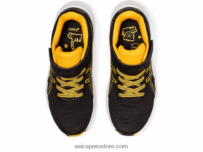 RPVB4344 negro/ámbar Asics preexcite 9 preescolar