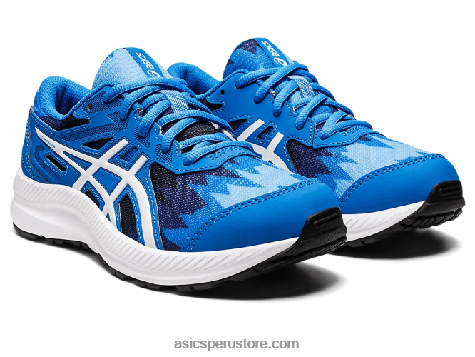 RPVB4345 azul eléctrico/blanco Asics competir 8 grado de la escuela