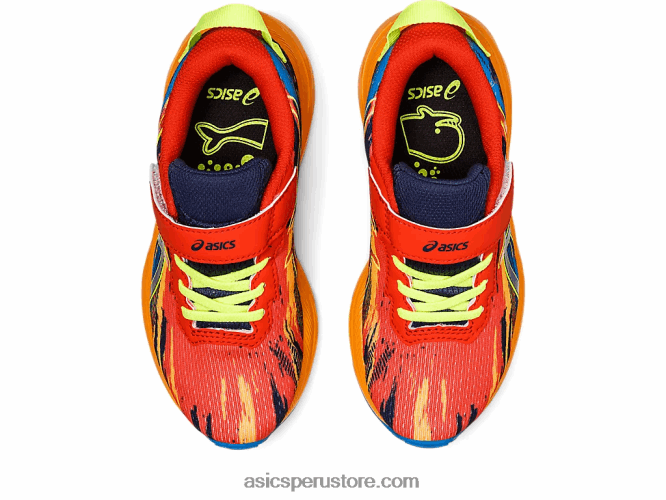 RPVB4347 tomate cherry/amarillo de seguridad Asics pre noosa tri 13 preescolar