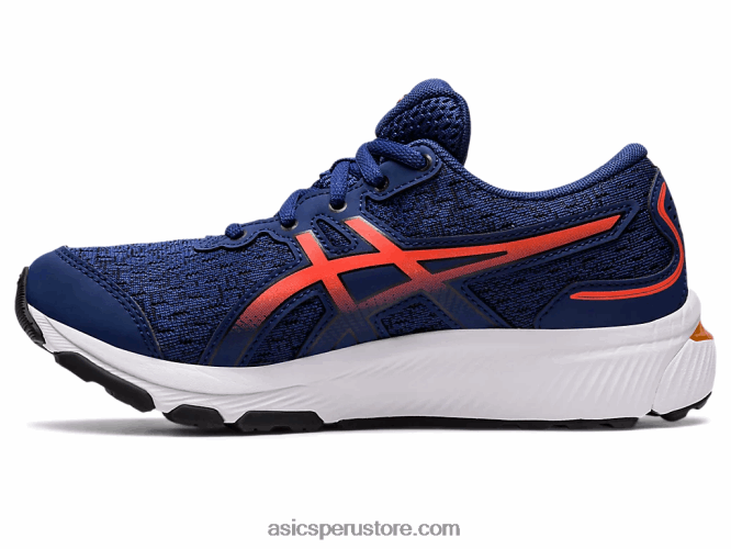 RPVB4364 océano profundo/tomate cherry Asics gel-cumulus 24 escuela primaria