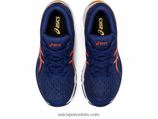 RPVB4364 océano profundo/tomate cherry Asics gel-cumulus 24 escuela primaria