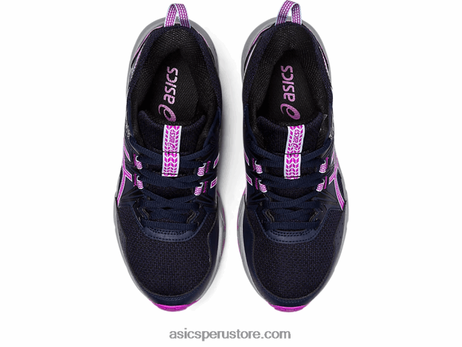 RPVB4376 medianoche/orquídea Asics gel-ventura 8 escuela primaria