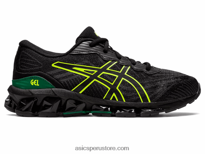 RPVB4381 negro/amarillo de seguridad Asics escuela primaria gel-quantum 360 vii