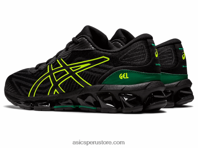 RPVB4381 negro/amarillo de seguridad Asics escuela primaria gel-quantum 360 vii
