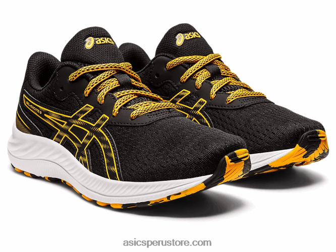 RPVB4384 negro/ámbar Asics gel-excite 9 grado escuela