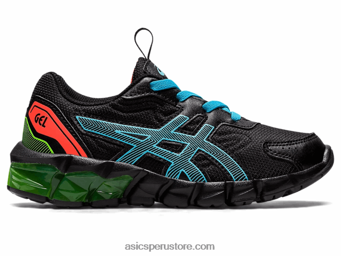 RPVB4386 negro/acuario Asics gel-quantum 90 3 preescolar