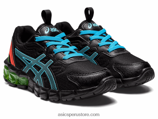 RPVB4386 negro/acuario Asics gel-quantum 90 3 preescolar