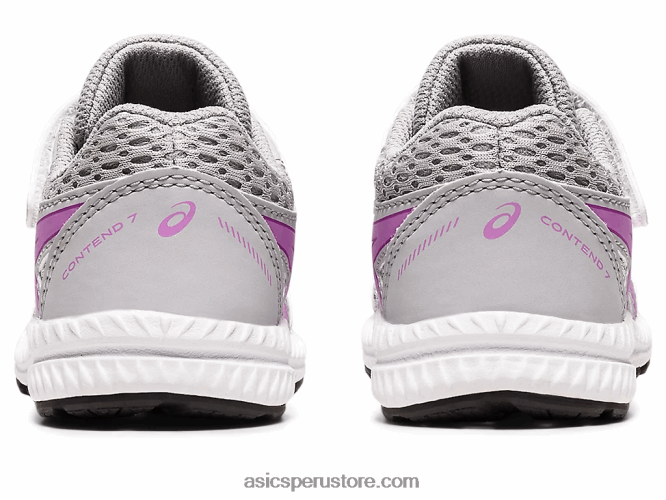 RPVB4387 gris piedmont/brillo lavanda Asics competir 7 tamaño del niño