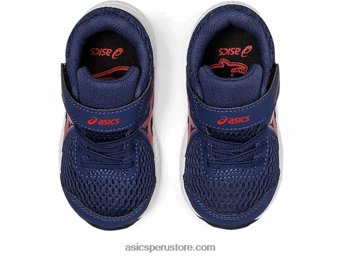 RPVB4390 océano profundo/rojo clásico Asics competir 7 tamaño del niño