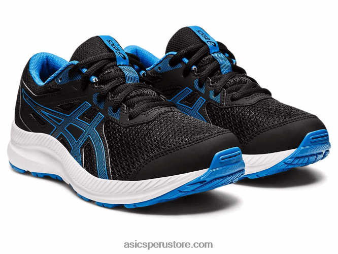 RPVB4394 negro/azul eléctrico Asics competir 8 grado de la escuela