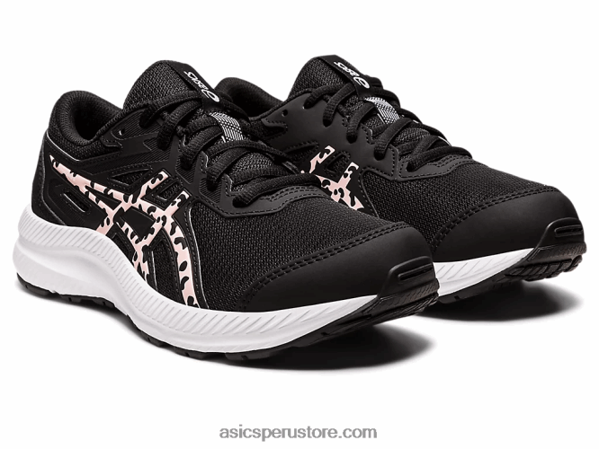 RPVB4400 negro/rosa escarchado Asics competir 8 grado de la escuela