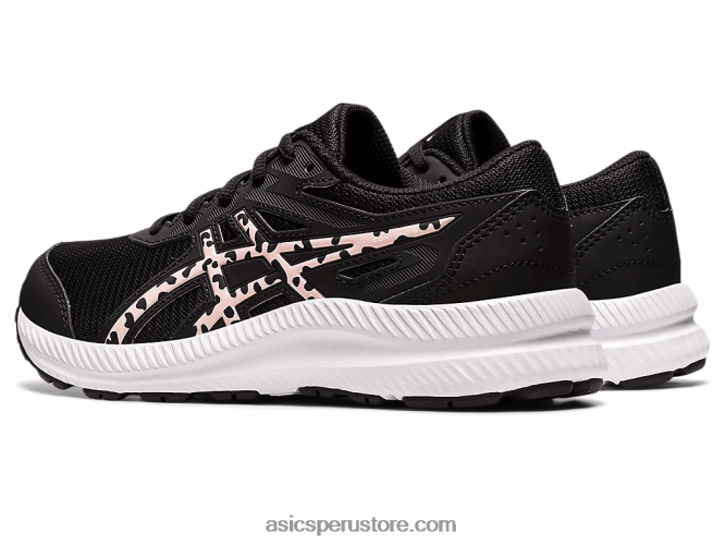 RPVB4400 negro/rosa escarchado Asics competir 8 grado de la escuela