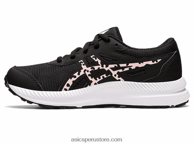 RPVB4400 negro/rosa escarchado Asics competir 8 grado de la escuela