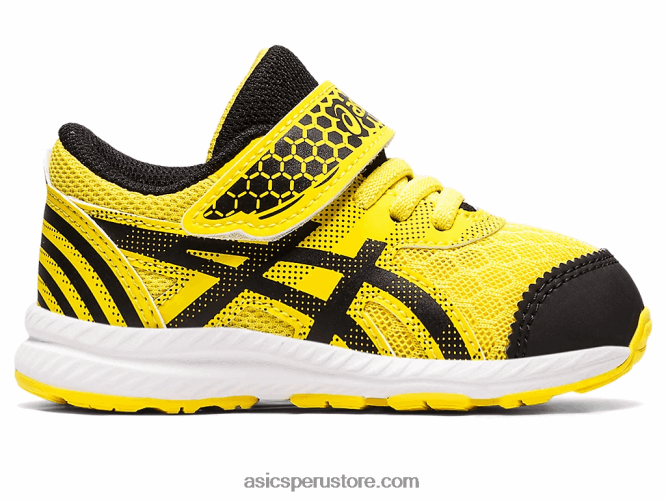 RPVB4406 amarillo vibrante/negro Asics Contender 8 patio de la escuela de tamaño para niños pequeños