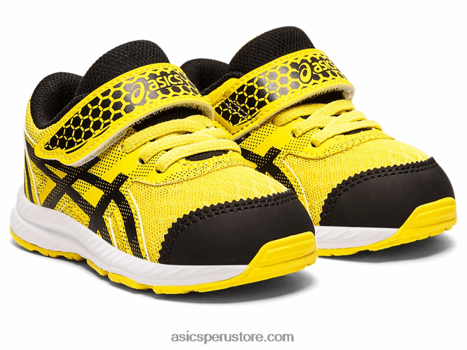 RPVB4406 amarillo vibrante/negro Asics Contender 8 patio de la escuela de tamaño para niños pequeños