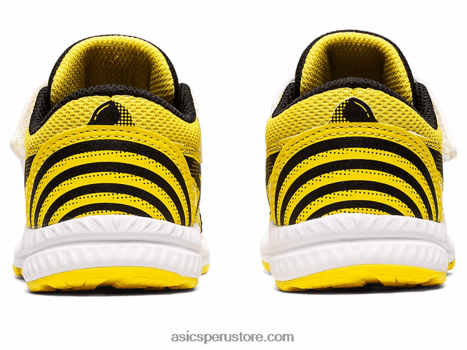 RPVB4406 amarillo vibrante/negro Asics Contender 8 patio de la escuela de tamaño para niños pequeños
