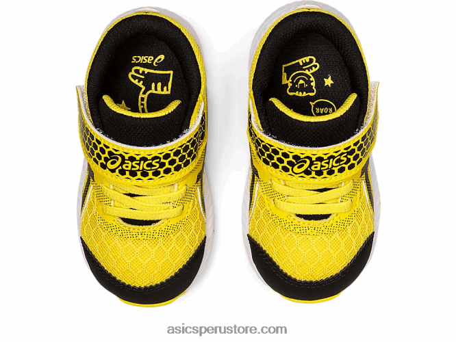 RPVB4406 amarillo vibrante/negro Asics Contender 8 patio de la escuela de tamaño para niños pequeños