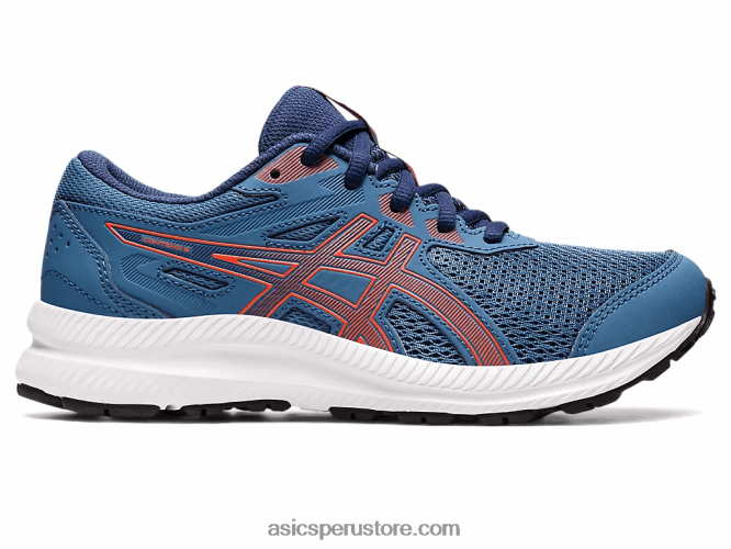 RPVB4409 tomate azul/cherry Asics competir 8 grado de la escuela