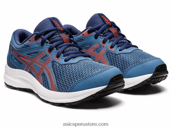 RPVB4409 tomate azul/cherry Asics competir 8 grado de la escuela