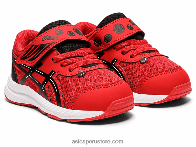 RPVB4412 rojo clásico/negro Asics Contender 8 patio de la escuela de tamaño para niños pequeños