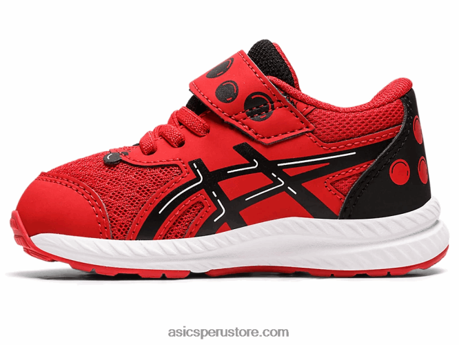 RPVB4412 rojo clásico/negro Asics Contender 8 patio de la escuela de tamaño para niños pequeños