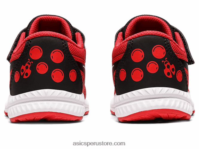 RPVB4412 rojo clásico/negro Asics Contender 8 patio de la escuela de tamaño para niños pequeños